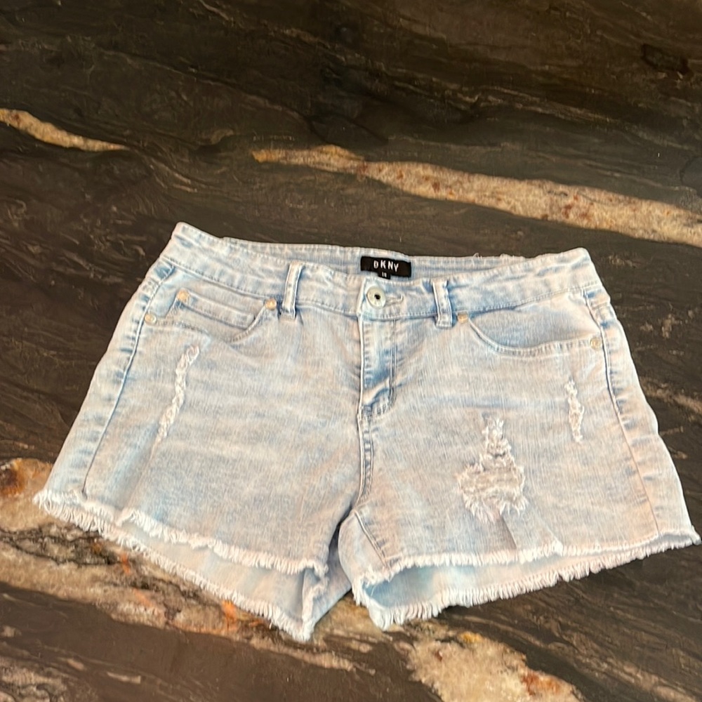 DKNY denim shorts girls size 14